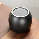 Maxbell Tea Canister with Lid tea Containers Countertop Black