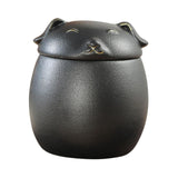 Maxbell Tea Canister with Lid tea Containers Countertop Black