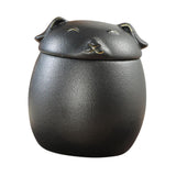 Maxbell Tea Canister with Lid tea Containers Countertop Black