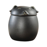 Maxbell Tea Canister with Lid tea Containers Countertop Black