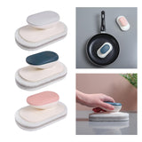 Maxbell Multi Function Handle Cleaning Brush Scrubber Sponge Brush for Cooker Hoods Gray