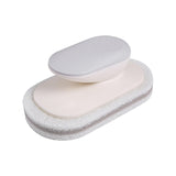 Maxbell Multi Function Handle Cleaning Brush Scrubber Sponge Brush for Cooker Hoods Gray
