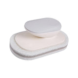 Maxbell Multi Function Handle Cleaning Brush Scrubber Sponge Brush for Cooker Hoods Gray