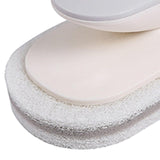 Maxbell Multi Function Handle Cleaning Brush Scrubber Sponge Brush for Cooker Hoods Gray