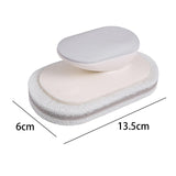 Maxbell Multi Function Handle Cleaning Brush Scrubber Sponge Brush for Cooker Hoods Gray