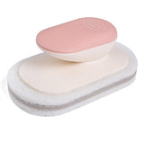 Maxbell Multi Function Handle Cleaning Brush Scrubber Sponge Brush for Cooker Hoods Gray