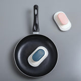 Maxbell Multi Function Handle Cleaning Brush Scrubber Sponge Brush for Cooker Hoods Gray