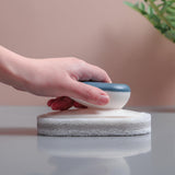 Maxbell Multi Function Handle Cleaning Brush Scrubber Sponge Brush for Cooker Hoods Pink