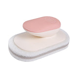 Maxbell Multi Function Handle Cleaning Brush Scrubber Sponge Brush for Cooker Hoods Pink