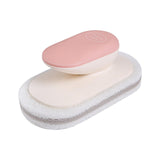 Maxbell Multi Function Handle Cleaning Brush Scrubber Sponge Brush for Cooker Hoods Pink