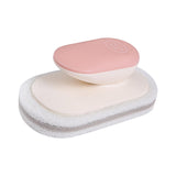 Maxbell Multi Function Handle Cleaning Brush Scrubber Sponge Brush for Cooker Hoods Pink