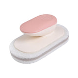 Maxbell Multi Function Handle Cleaning Brush Scrubber Sponge Brush for Cooker Hoods Pink