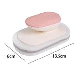 Maxbell Multi Function Handle Cleaning Brush Scrubber Sponge Brush for Cooker Hoods Pink