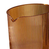 Maxbell Trash Can Waste Paper Basket Rubbish Bin Transparent for Office Toilet Orange