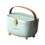 Maxbell First Aid Storage Box Container Bin Case Multipurpose Dustproof with Handle green