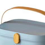 Maxbell First Aid Storage Box Container Bin Case Multipurpose Dustproof with Handle blue