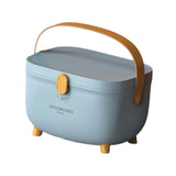 Maxbell First Aid Storage Box Container Bin Case Multipurpose Dustproof with Handle blue