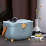 Maxbell First Aid Storage Box Container Bin Case Multipurpose Dustproof with Handle blue