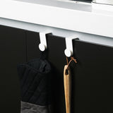 Maxbell 2Pcs Heavy Duty Door Hooks Over Door Towel Holder for Closet Kitchen Cabinet