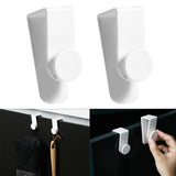 Maxbell 2Pcs Heavy Duty Door Hooks Over Door Towel Holder for Closet Kitchen Cabinet