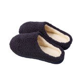 Maxbell Soft Plush House Slippers Slide on Slippers Winter Warm Couple Blue 44 45