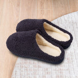 Maxbell Soft Plush House Slippers Slide on Slippers Winter Warm Couple Blue 44 45