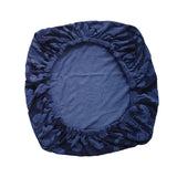 Maxbell Seat Cover Washable Durable Elastic Stretch for Home Office Accessories Grey with blue