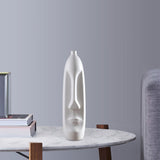 Maxbell Elegant Human Face Flower Vase Modern Sculpture for Living Room Decor Style A