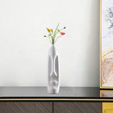 Maxbell Elegant Human Face Flower Vase Modern Sculpture for Living Room Decor Style A