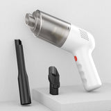 Maxbell Car Vacuum Cleaner Rechargeable High Power Lightweight for Car Office Home White