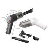 Maxbell Car Vacuum Cleaner Rechargeable High Power Lightweight for Car Office Home White