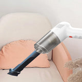 Maxbell Car Vacuum Cleaner Rechargeable High Power Lightweight for Car Office Home White