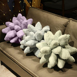 Maxbell Succulents Pillow Sleeping Pillow Plant Pillows for Room Decor Gray