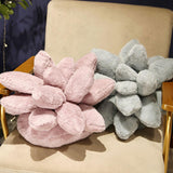 Maxbell Succulents Pillow Sleeping Pillow Plant Pillows for Room Decor Gray