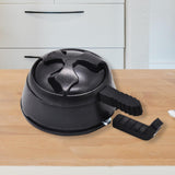 Maxbell Bowl Durable Fast Cleaning Heat Management Device Windproof for Cleaner Black