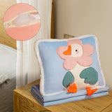 Maxbell Maxbell Travel Blanket pillow Collapsible Compact for Home Airplane Women Blue