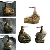 Maxbell Stone Shape Soap Dispenser Bath Accessories Creative for Countertop Hotel A