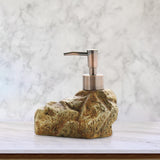 Maxbell Stone Shape Soap Dispenser Bath Accessories Creative for Countertop Hotel A