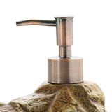 Maxbell Stone Shape Soap Dispenser Bath Accessories Creative for Countertop Hotel A