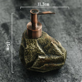 Maxbell Stone Shape Soap Dispenser Bath Accessories Creative for Countertop Hotel B