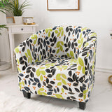 Maxbell Stretch Armchair Slipcover Chairs Cover for Restaurant Ceremony Decoration Black and Green