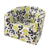 Maxbell Stretch Armchair Slipcover Chairs Cover for Restaurant Ceremony Decoration Black and Green