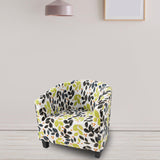 Maxbell Stretch Armchair Slipcover Chairs Cover for Restaurant Ceremony Decoration Black and Green