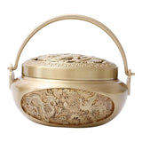 Maxbell Burner Cone Holder Burner Hand Warmer for Temple Decor Yellow