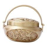 Maxbell Burner Cone Holder Burner Hand Warmer for Temple Decor Yellow