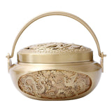 Maxbell Burner Cone Holder Burner Hand Warmer for Temple Decor Yellow