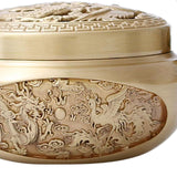 Maxbell Burner Cone Holder Burner Hand Warmer for Temple Decor Yellow