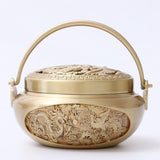 Maxbell Burner Cone Holder Burner Hand Warmer for Temple Decor Yellow