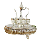 Maxbell Maxbell 8x Vintage Turkish Coffee Pot Set Household Use Retro for Wedding Style A