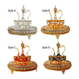 Maxbell Maxbell 8x Vintage Turkish Coffee Pot Set Household Use Retro for Wedding Style A